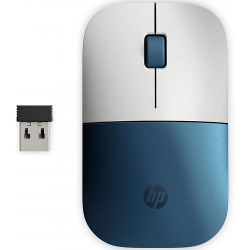 Mouse HP Z3700, wireless, alb/albastru