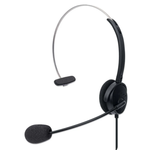 Casca cu microfon Manhattan 179867, USB-A, Black