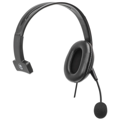 Casca cu microfon Manhattan 180849, USB-A, Black