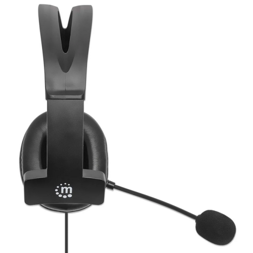 Casca cu microfon Manhattan 180849, USB-A, Black