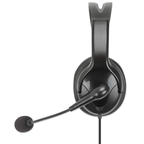 Casca cu microfon Manhattan 180849, USB-A, Black