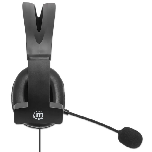 Casca cu microfon Manhattan 180849, USB-A, Black