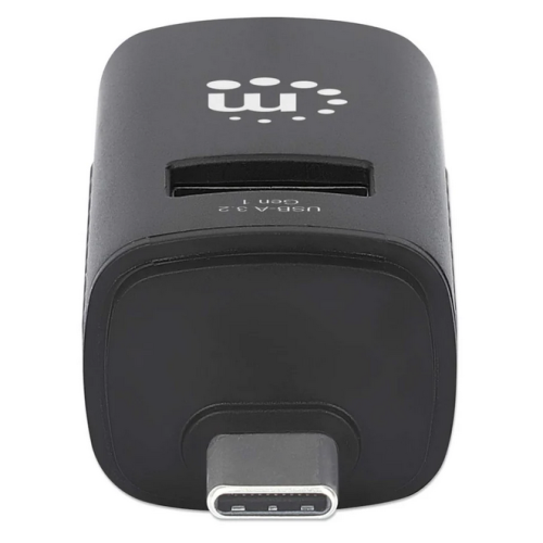 Hub USB Manhattan 180993, 2 x USB 2.0, 1 x USB 3.2 gen 1, Black 