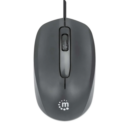 Mouse Optic Manhattan Comfort II, USB-A, Black