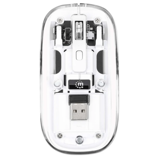 Mouse Optic Manhattan 190275, USB Wireless, White