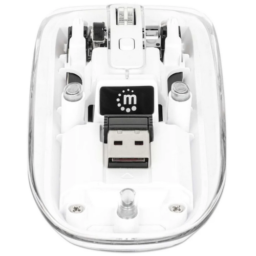 Mouse Optic Manhattan 190275, USB Wireless, White
