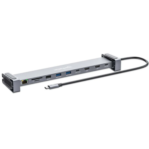 Docking Station Manhattan 10-in-1 190398, Gray