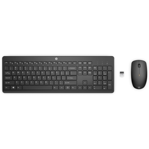 Kit Wireless HP 235 - Tastatura, USB, Black + Mouse Optic, USB, Black