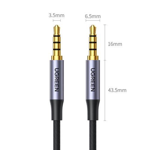 Cablu audio Ugreen AV183, 3.5mm jack male - 3.5mm jack male, 3m, Black