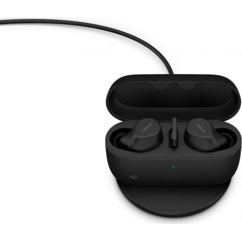 Handsfree Jabra Evolve2 Buds UC, Black + Incarcator wireless