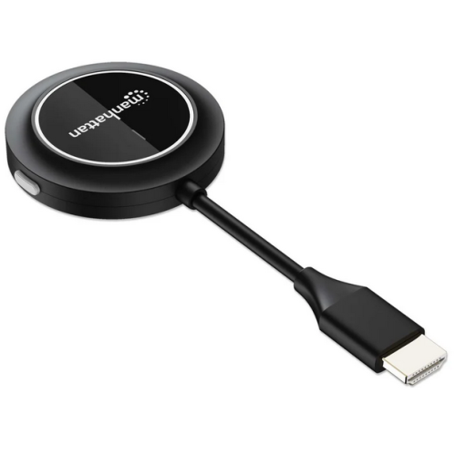 Adaptor Wireless Manhattan 208444, HDMI male - USB-C male, Black