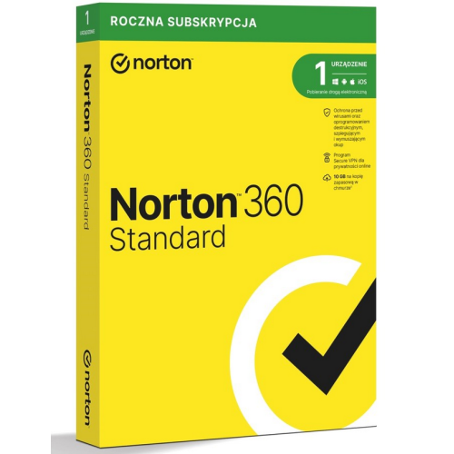 Norton 360 Standard, 1 Device/1Year, Base Retail