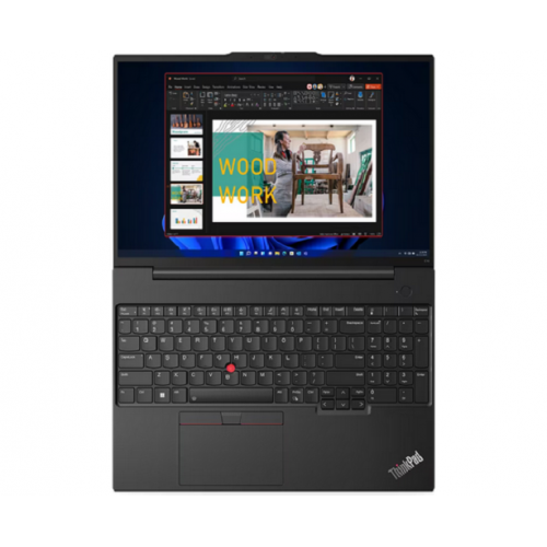 Laptop Lenovo ThinkPad E16 Gen 1, Intel Core i7-13700H, 16inch, RAM 16GB, SSD 512GB, Intel Iris Xe Graphics, Windows 11 Pro, Graphite Black