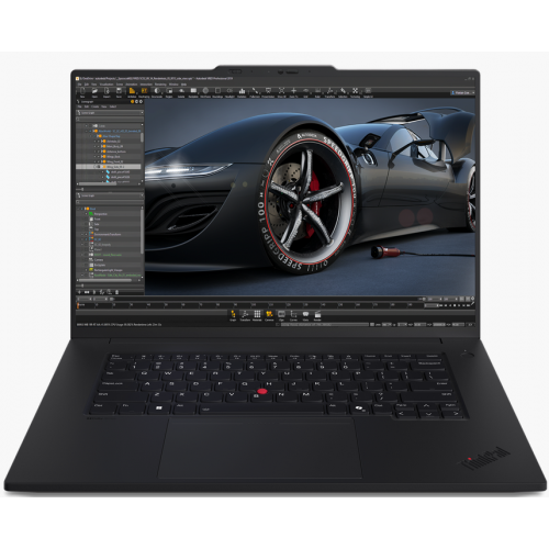 Laptop Lenovo ThinkPad P1 Gen 7, Intel Core Ultra 9 185H, 16 inch, RAM 64GB, SSD 1TB, nVidia RTX 2000 Ada Generation 8 GB, Windows 11 Pro, Black