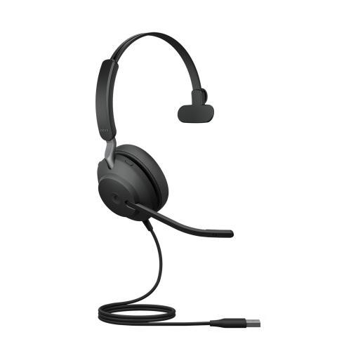 Casca cu microfon Jabra Evolve2 40, USB-A, Black