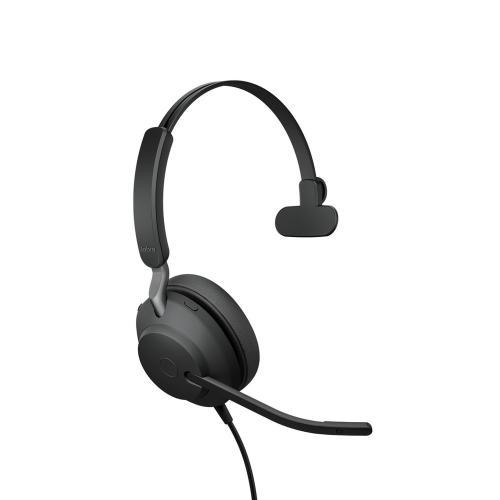 Casca cu microfon Jabra Evolve2 40, USB-A, Black