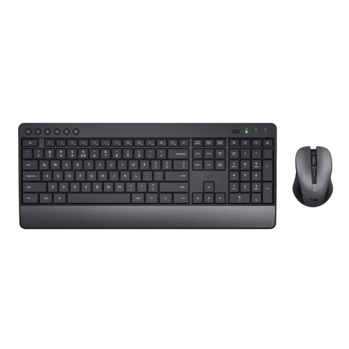 Kit Wireless Trust Trezo - Tastatura, USB, Black + Mouse Optic, USB, Black
