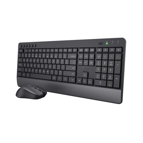 Kit Wireless Trust Trezo - Tastatura, USB, Black + Mouse Optic, USB, Black