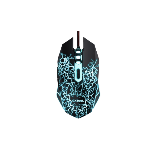 Kit Trust GXT 783X Izza - Mouse Optic, RGB LED, USB, Black + Mousepad, Black