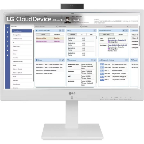 Terminal LG 24CR671N Thin Client AIO for Healthcare, 23.8 inch,  Intel Pentium Silver N6005, RAM 8GB, SSD 256GB, Intel UHD Graphics, No OS