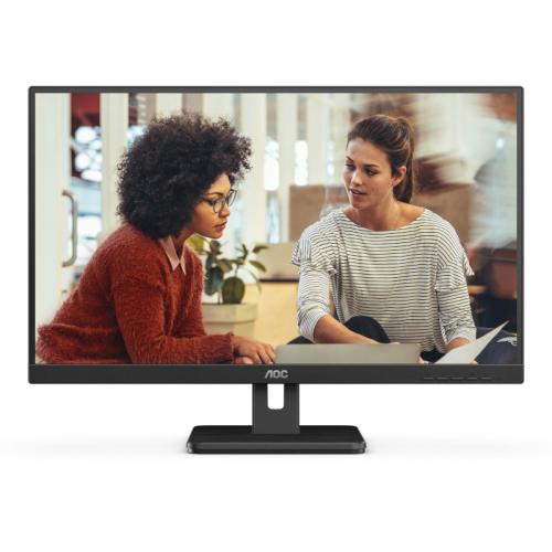 MONITOR AOC 24E3UM 23.8 inch, Panel Type: VA, Backlight: WLED, Resolution: 1920x1080, Aspect Ratio: 16:9,  Refresh Rate:75Hz, Response time GtG: 4 ms, Brightness: 300 cd/m², Contrast (static): 3000:1, Viewing angle: 178/178, Colours: 16.7 millions, 2Wx2 s