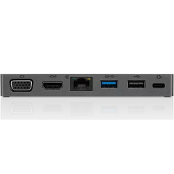 Hub USB Lenovo Travel, 1x USB 3.2 gen 1, 1x USB 2.0, 1x RJ45, 1x HDMI, 1x VGA, Iron Grey