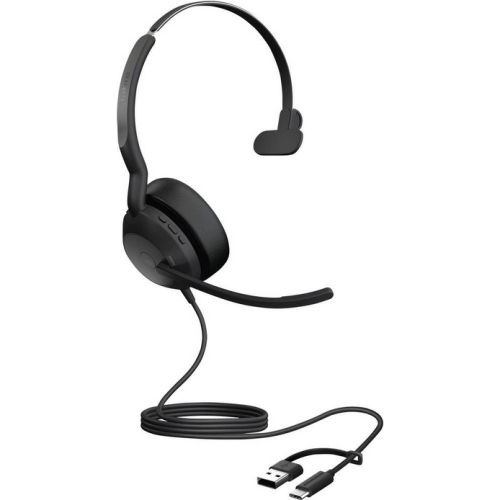 Casca cu microfon Jabra Evolve2 50 Mono UC, USB-A/C, Black