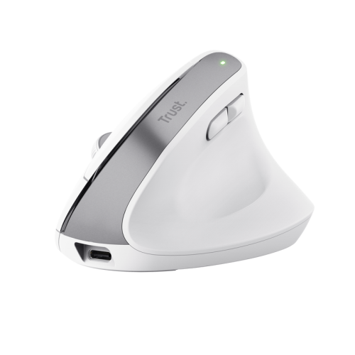 Mouse Optic Trust Bayo Plus, USB Wireless/Bluetooth, White