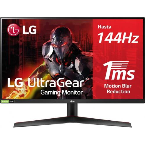 Monitor LED LG UltraGear 27GN800P-B, 27inch, 2560x1440, 1ms, Black-Red