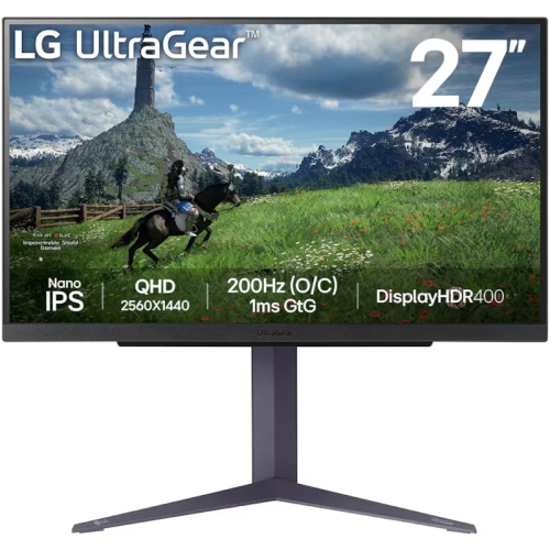 Monitor LED LG UltraGear 27GS85Q-B, 27inch, 2560x1440, 1ms GTG, Black