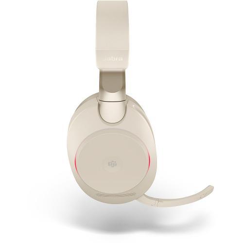 Casti cu microfon Jabra Evolve2 85, Link380a UC Stereo, Bluetooth/3.5mm jack/USB-C,Beige