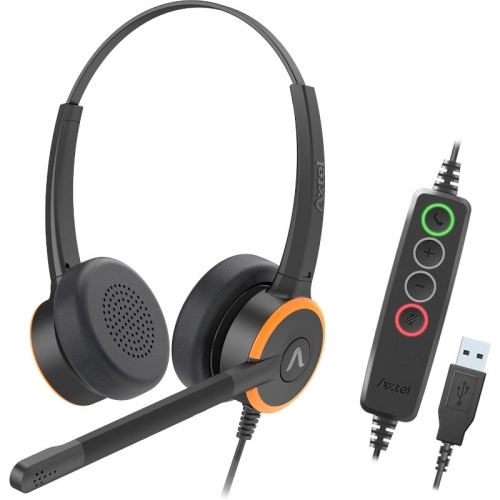 Casti cu microfon Axtel Prime UC, USB-A, Black