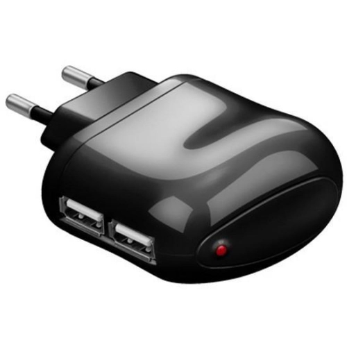Incarcator retea Techly 300590, 2x USB 2., 2.1A, Black