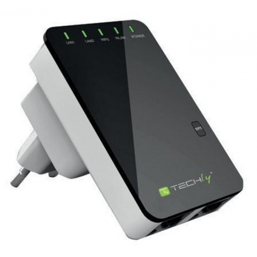 Router Wireless Techly 301078, 2x LAN