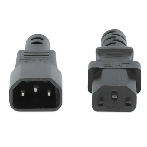 Extensie cablu alimentare Manhattan 301312, C13 - C14, 3 m, Black