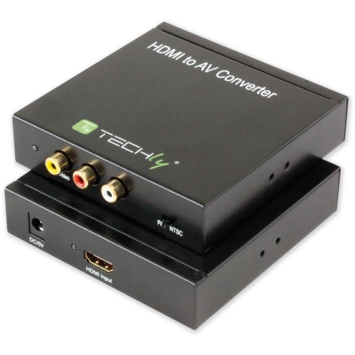 Convertor Techly 301672, AV-HDMI, Black