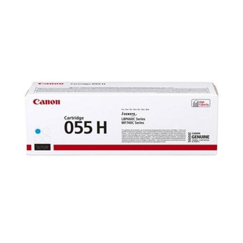 Toner Canon CRG055HC Cyan, High Yeld capacitate 5.9k pagini, pentru LBP66x, MF74x.