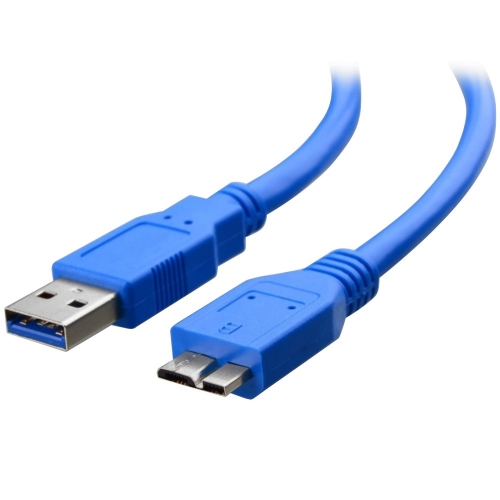 Cablu Techly 305243, USB 3.0 male - micro USB-B, 1m, Blue