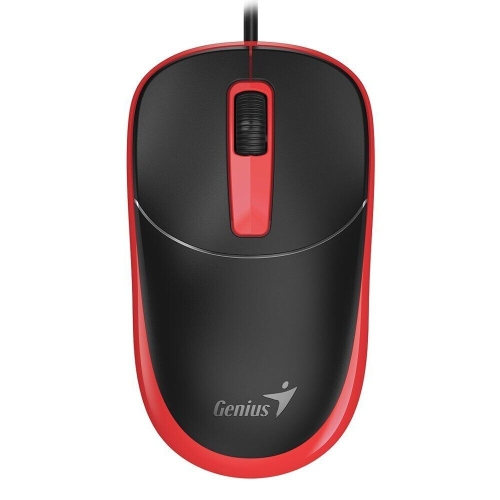 Mouse Optic Genius DX-123, USB-A, Red
