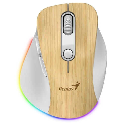 Mouse Optic Genius Ergo 9000S Pro, USB Wireless/Bluetooth, Pine Wood