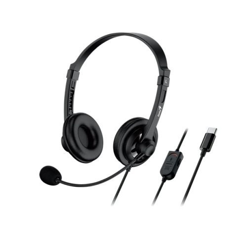Casti cu microfon Genius HS-230U, USB-A, Black