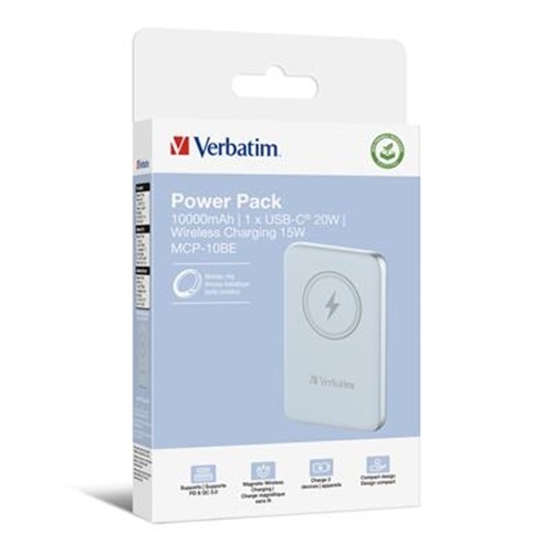  Baterie portabila Verbatim 32247, 10000mAh, 1x USB-C, Blue
