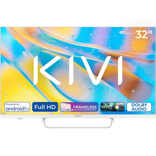Televizor LED KIVI Smart 32F760QW Seria F760QW, 32inch, Full HD, White