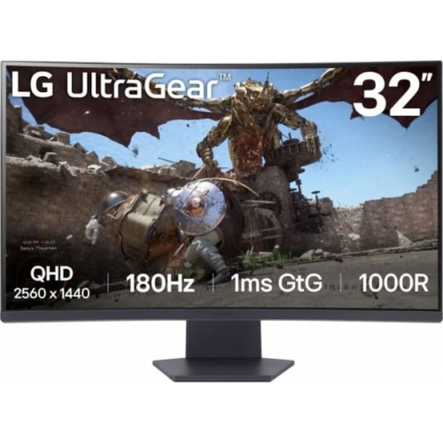 Monitor LED Curbat LG UltraGear 32GS60QX-B, 31.5inch, 2560x1440, 1ms GTG, Black