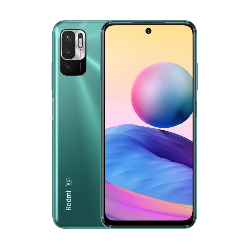 Telefon Mobil Xiaomi Redmi Note 10 (2021), Dual SIM, 128GB, 4GB RAM, 5G, Aurora Green