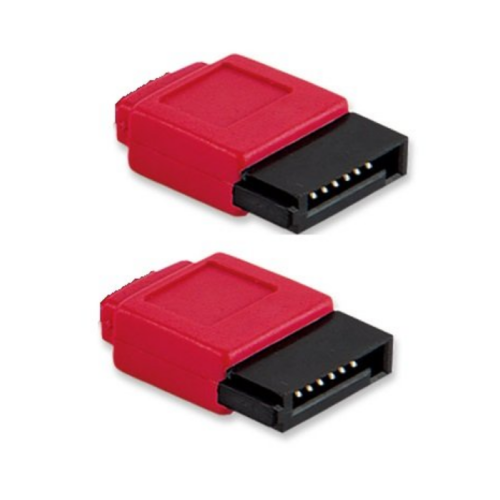 Cablu Manhattan 340700, SATA3 - SATA3, 0.5 m, Red