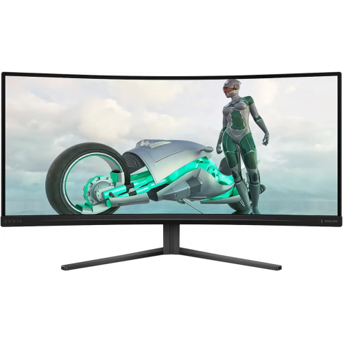 Monitor LED Curbat Philips Evnia 3000 Series 34M2C3500L, 34inch, 3440x1440, 1ms GTG, Charcoal