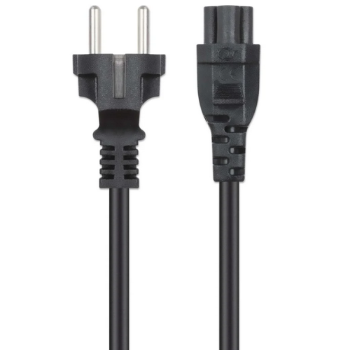 Cablu alimentare Manhattan 354172, C5 - CEE 7/7, 1 m, Black