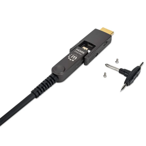 Cablu Mnahattan 355520, HDMI male - HDMI male, 30 m, Black