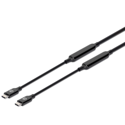 Cablu de date Manhattan 355971, USB-C male - USB-C male, 5 m, Black